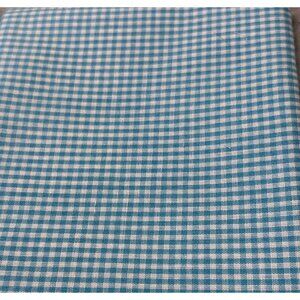 Blue & White Gingham Cotton Fat Quarter 18x22" Quilting Sewing Craft Fabric Piec